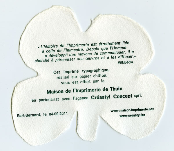 Trèfle à 4 feuilles Souvenir
