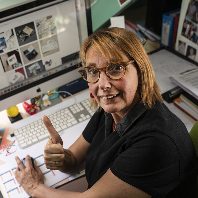 Béatrice au travail